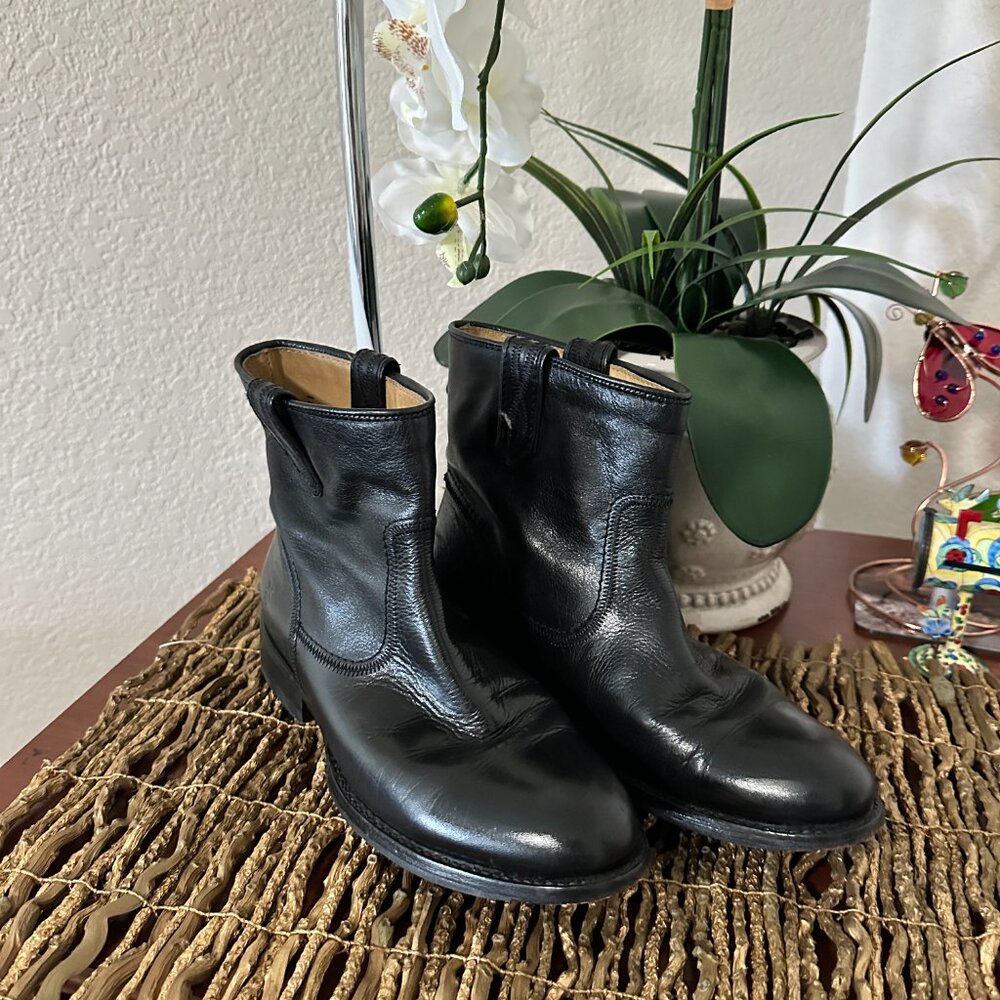 Frye Anna Leather Ankle Booties - Picture 2 of 12